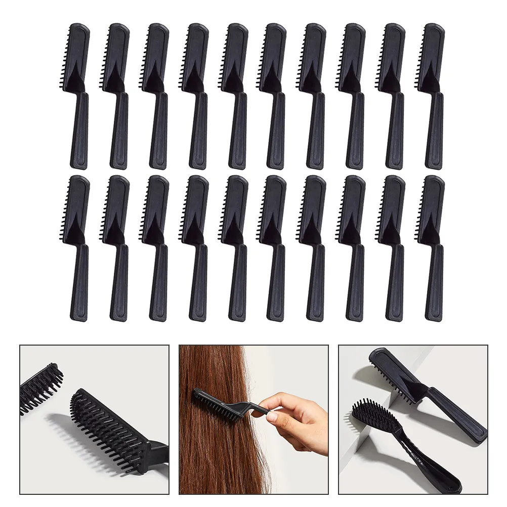 20Pcs Hair Dye Comb Comfortable Handle Smooth Teeth Styling Color Application Tools Applicator Modeling Home Salon Use