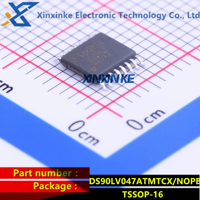 5PCS DS90LV047ATMTC DS90LV047ATMTCX/NOPB TSSOP-16 LVDS Interface IC 3V LVDS Quad CMOS Diff Line Driver