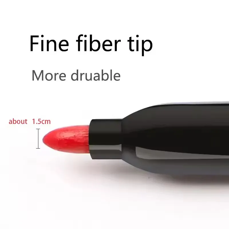 6Pcs Permanent Markers Waterproof Oil-Based Pens for Glass Plastic Metal Wood Rock Quick Dry No Bleed DIY Drawing Writing