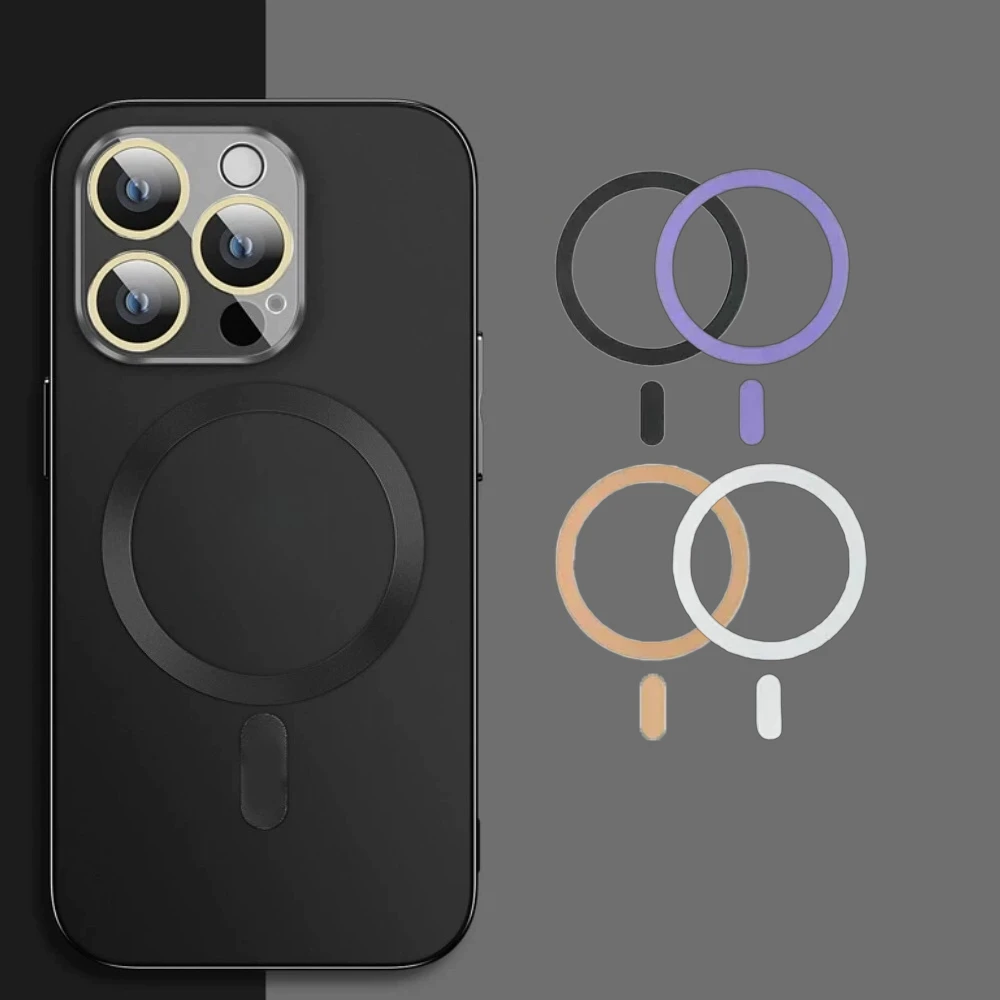 

3pcs Magnetic Plate Ring Universal Metal Sticker Support Wireless Charger Metal Plate Sheet for Magsafe Wireless Charger