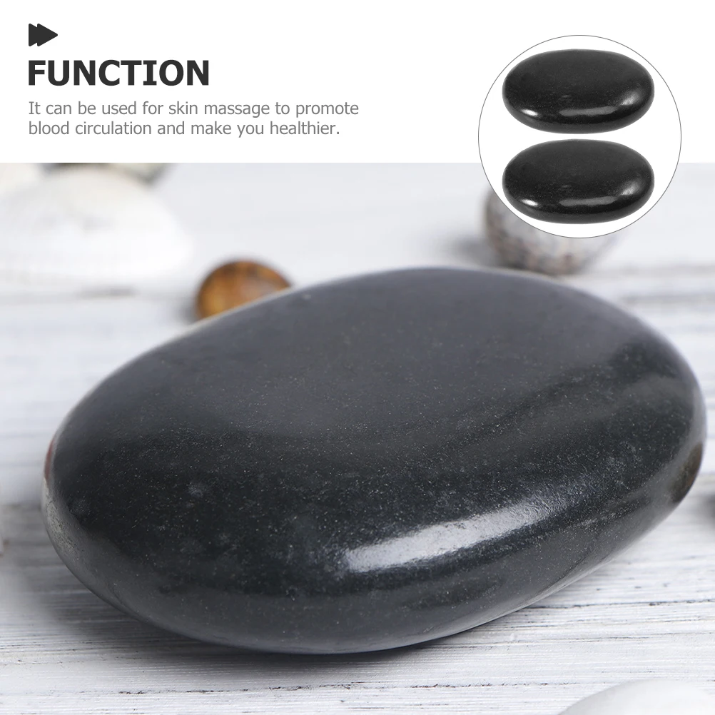 

2pcs Volcanic Stone Massage Tools 8x8x18cm Scraping Plates for Spa Relaxation Portable Mini Thumb Scraper Household Natural