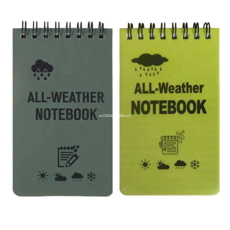 Waterproof Notebook All Weather Paper Notebook Pocket Notepad for Outdoor Office Dropship