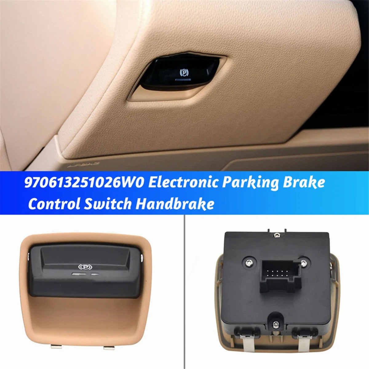 970613251026W0 Electronic Parking Brake Control Switch Handbrake for Porsche Panamera 970 2010-2016 Hand Brake Button