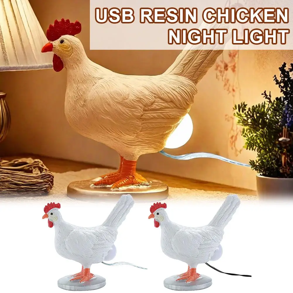 Decorative Night Lights Simulated Animal Funny Easter Home Decor Party Carnival Chicken Lamp Chick Night Light Ornaments