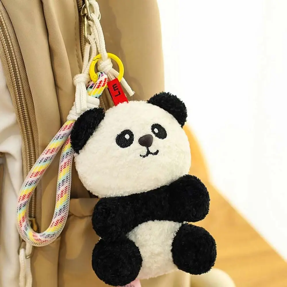 Bag Accessories Bag Charms Dinosaur Pendant Fluffy Soft Metal Ring Elephant Decoration Cute Panda Key Ring Women Girls