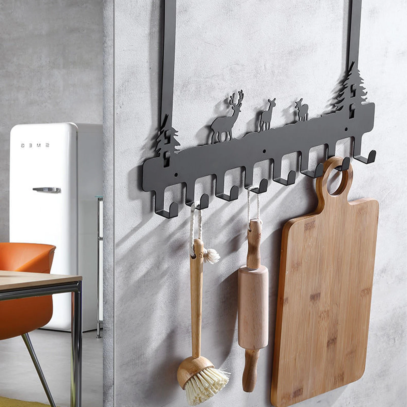1 pz ganci sopra la porta 8 ganci casa bagno organizzatore rack vestiti cappotto cappello asciugamano appendiabiti supporto da bagno accessori da cucina