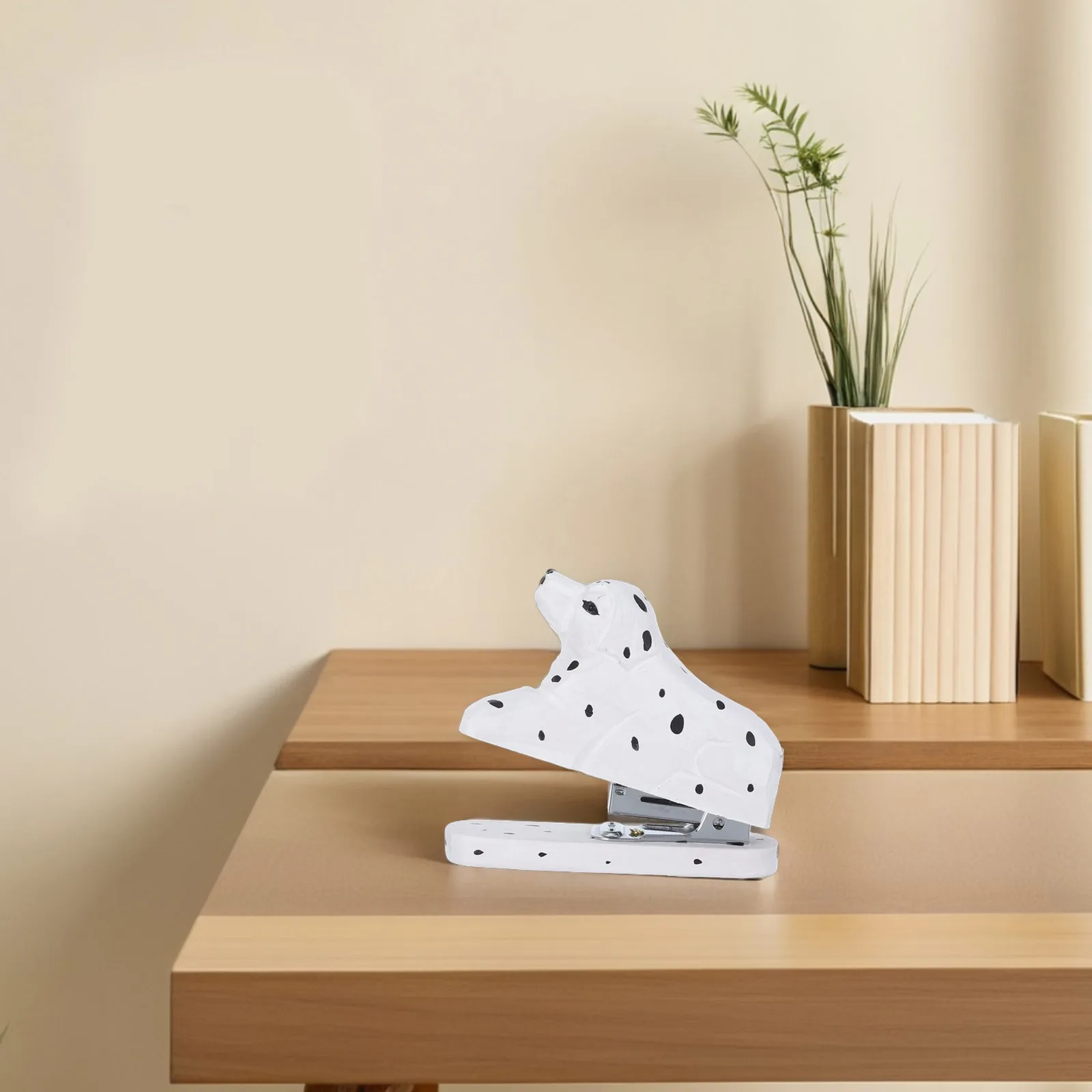 

Flamingo Stapler Mini Office Supplies Cute Animal Desk Decor Shaped Wooden Stationery Functional Beautiful Handmade
