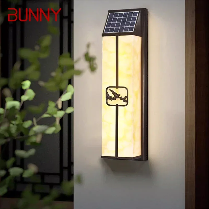 

BUNNY Contemporary Solar Outdoor Wall Lamps Simplicity Waterproof Balcony Hallway Courtyard Villa Gate Hotel