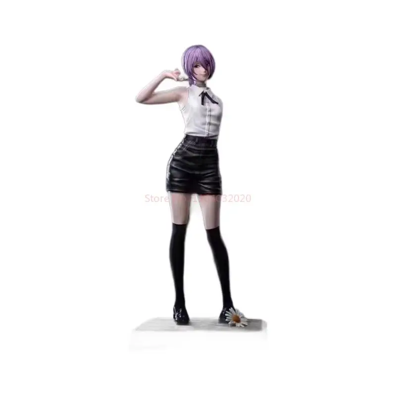 Figurka Chainsaw Man Reze, model stojący 32 cm, dekoracja na biurko dla chłopców, kolekcjonerska ozdoba, figurka akcji, zabawka, prezent