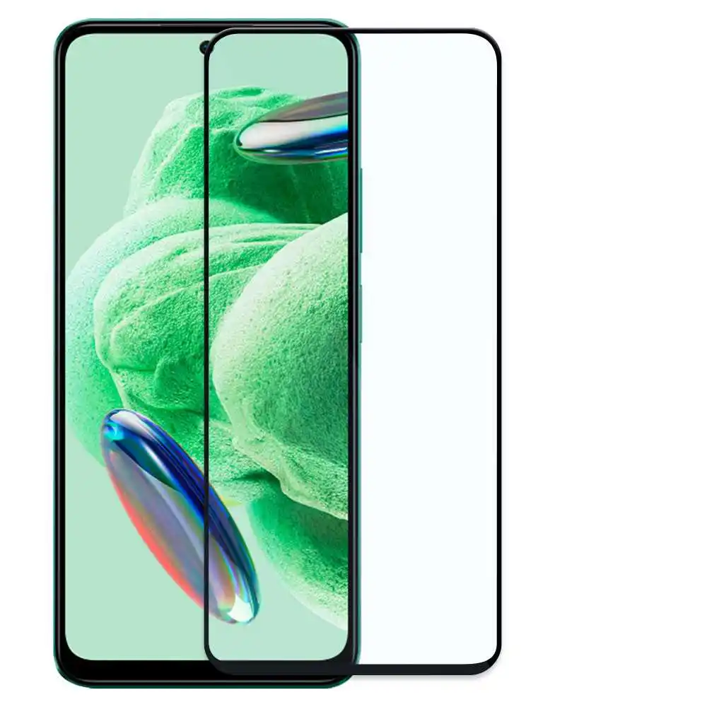 Tempered Glass Screen Protector with Black Frame for Xiaomi Poco X5 5G,Redmi Note 12 4G/5G, Premium