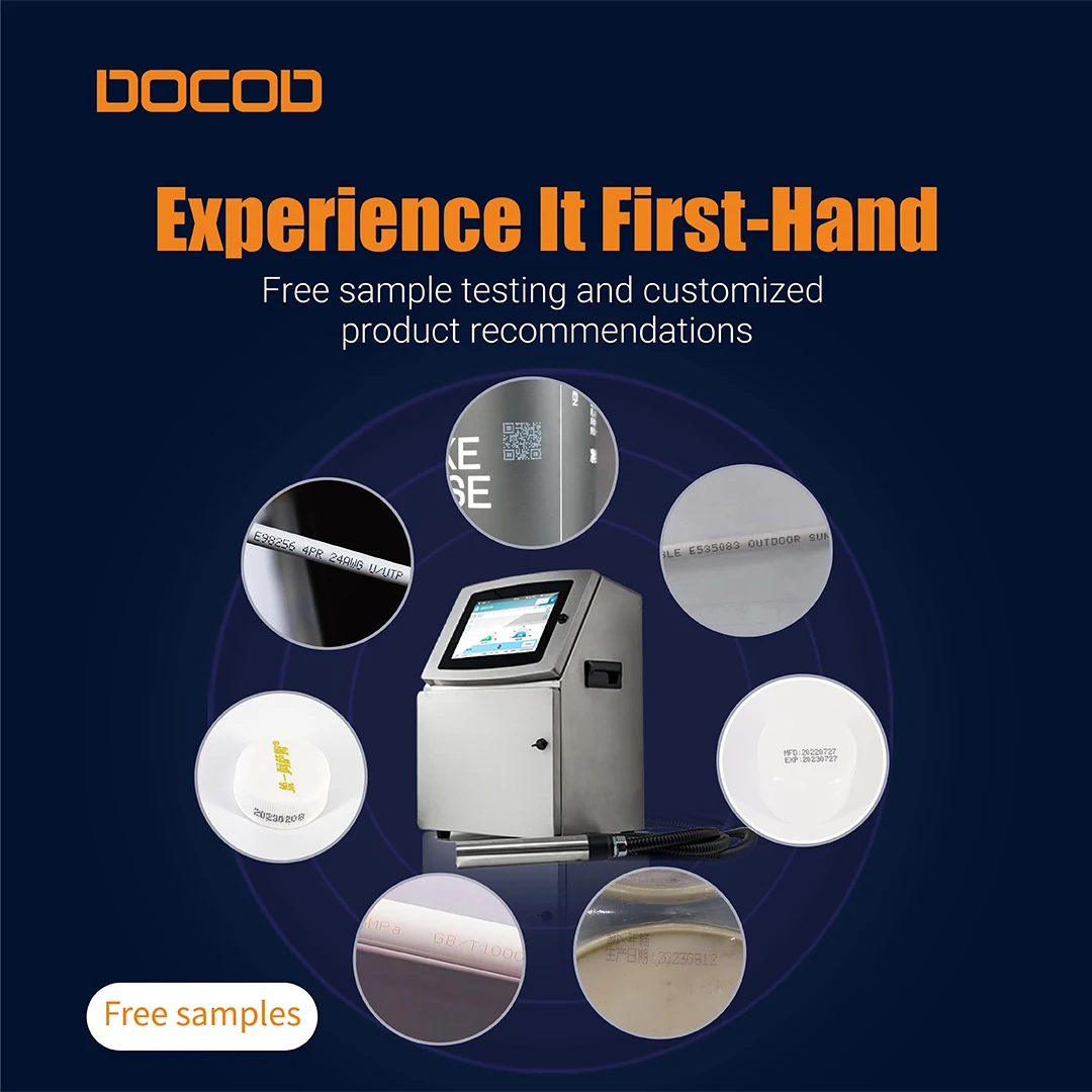 Trending Deals DOCOD V2000 Small Character Inkjet Date Coding Printer DOCOD CIJ Continuous Barcode Printing Machine For Cable