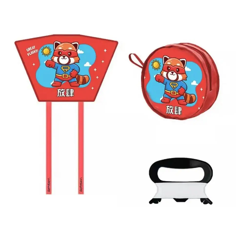 Spring Outing Pocket Kite Easy To Fly 50 Meter Kite Line Animal Wind Kites Family Trips Friends Game Foldable Kite