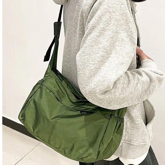 حقيبة كتف/حقيبة كروس جديدة قابلة للطي للاستخدام الخارجي لعام 2026، حقائب ركاب للجنسين، قماش أكسفورد مقاوم للماء، خفيفة الوزن وسعة كبيرة #4