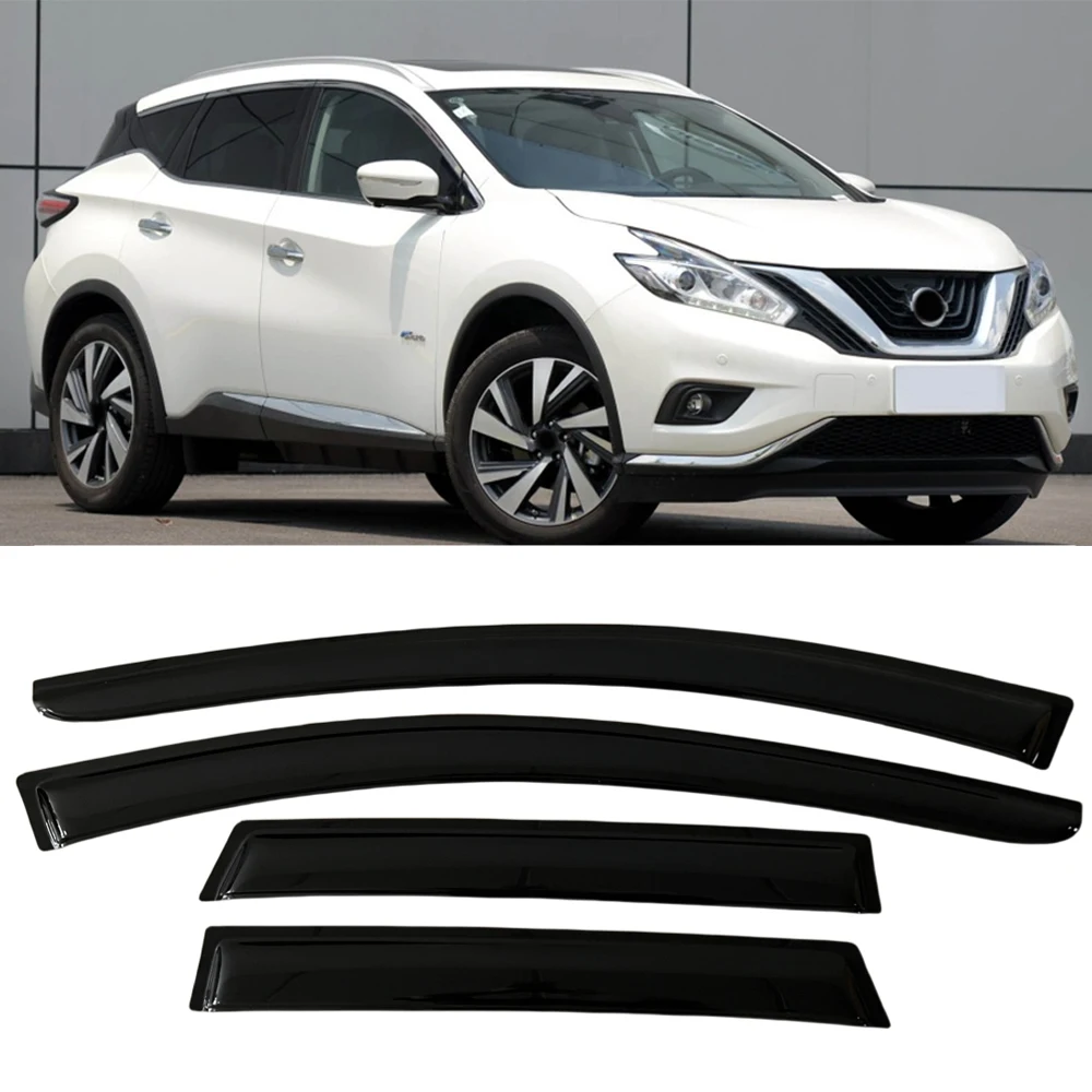 

Window Visor for Nissan Murano Z52 2015 2016 2017 2018 2019 2020 2021 Weathershied Door Visor Wind Sun Rain Guards Side Window