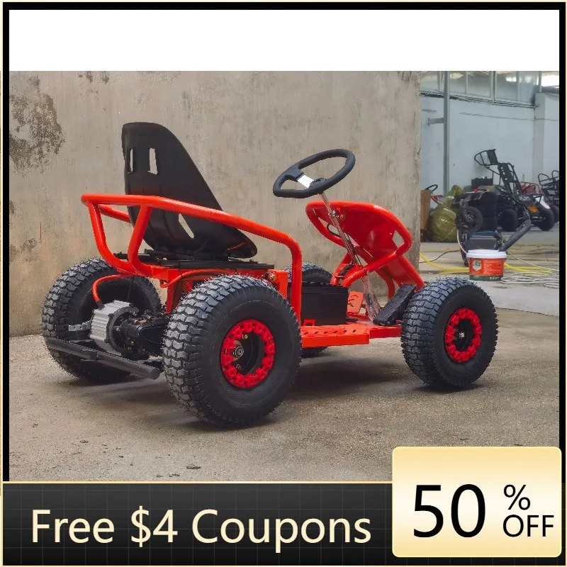 

Rs OEM Factory Single Seat Electric Kart Four Stroke Racing Engine Electric Pedal Kart with Chain Drive Suitable for Outdoor Use