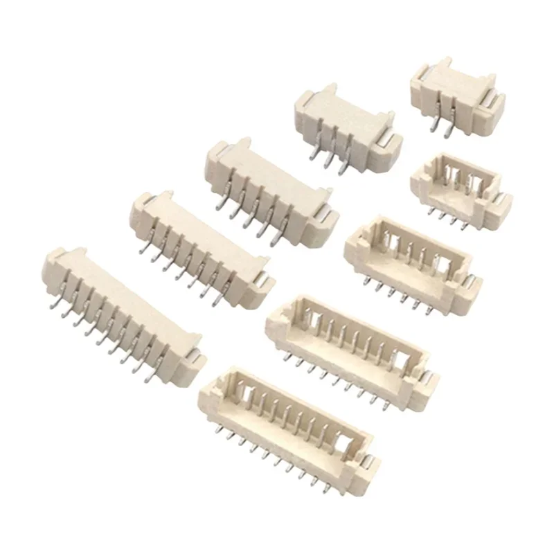 Wholesale JST 1.25mm 2P 3P 4P 5P 6P 7P 8P 9P 10P 11P 12P SMD Horizontal Vertical Male Plug Connector Pin Header Socket JST 1.25