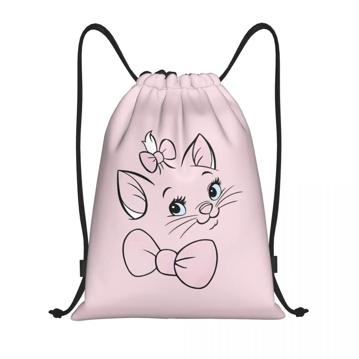 

Сумка на шнурке Marie Cat на заказ для мужчин и женщин, легкий милый персидский кот, спортивный рюкзак для хранения в тренажерном зале