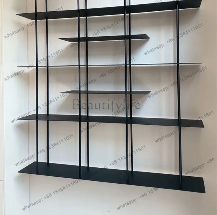 LJY Minimalist bookshelf, indomitable partition entrance display rack, shelf metal multi-layer shelf display rack customization