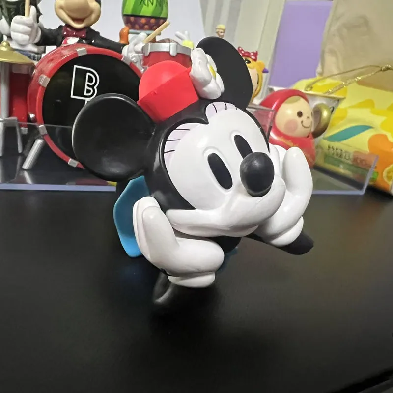 1 Stück 10 cm authentisches Disney Mickey Mouse Haus großes Minnie solides Puppenmodell Mädchenpuppe Spielzeug Geschenk