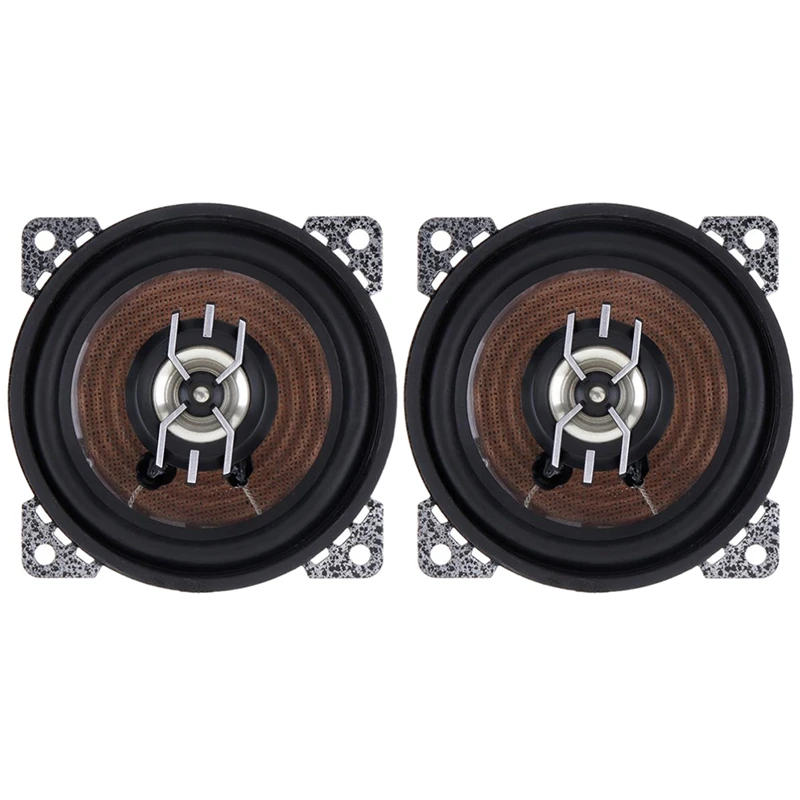 2Pcs Durable 4 Inch Car Coaxial Auto Audio Music Stereo Full Range Frequency Hifi Speakers Non-Destructive Installation