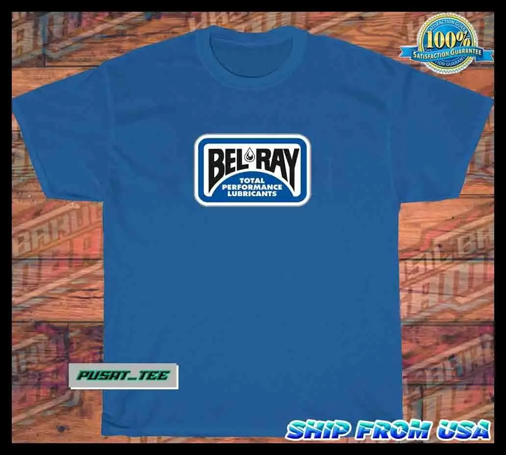 New Item BEL RAY RACING American Funny  Logo Men's T-Shirt Size S-5XL