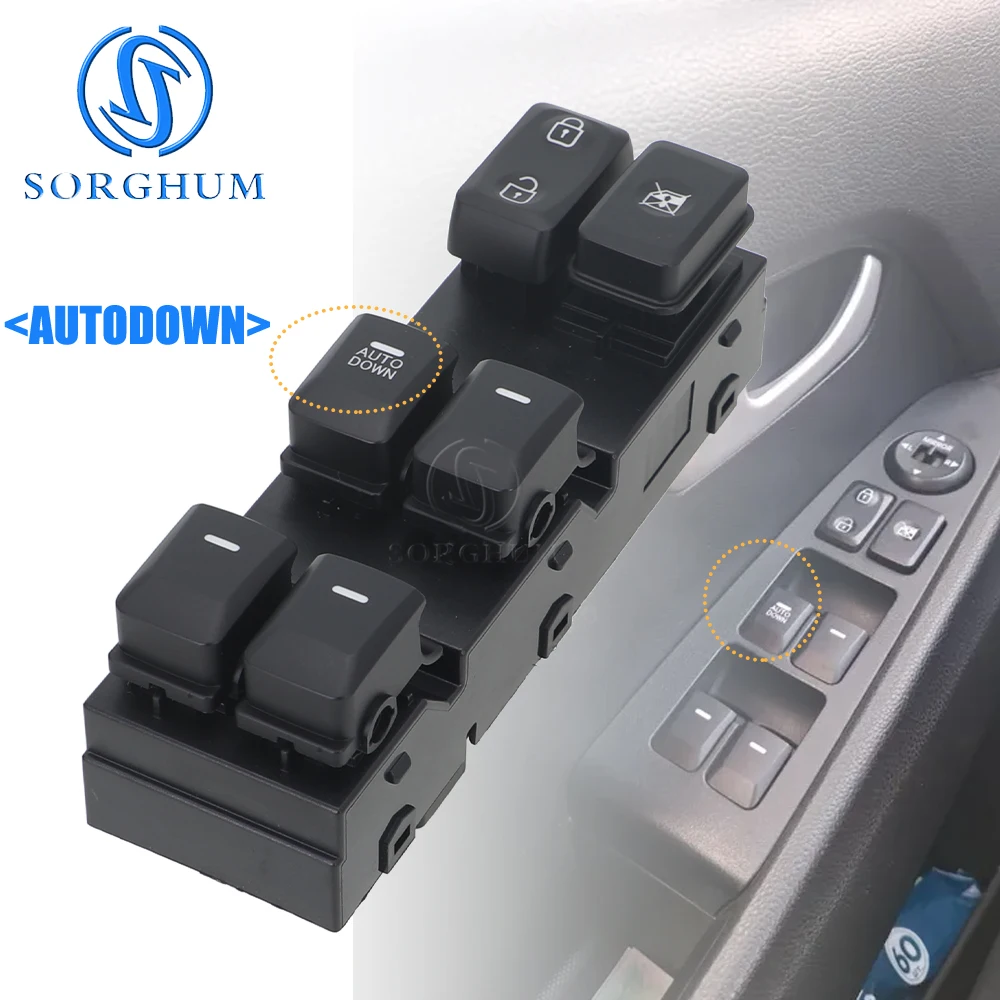 93575-3W100 Für KIA Sportage 2010-2016 Elektrischer Fensterheberschalter Steuerknopf 93576-3W100 93570-3W000 93570-3W300 – Detail 6