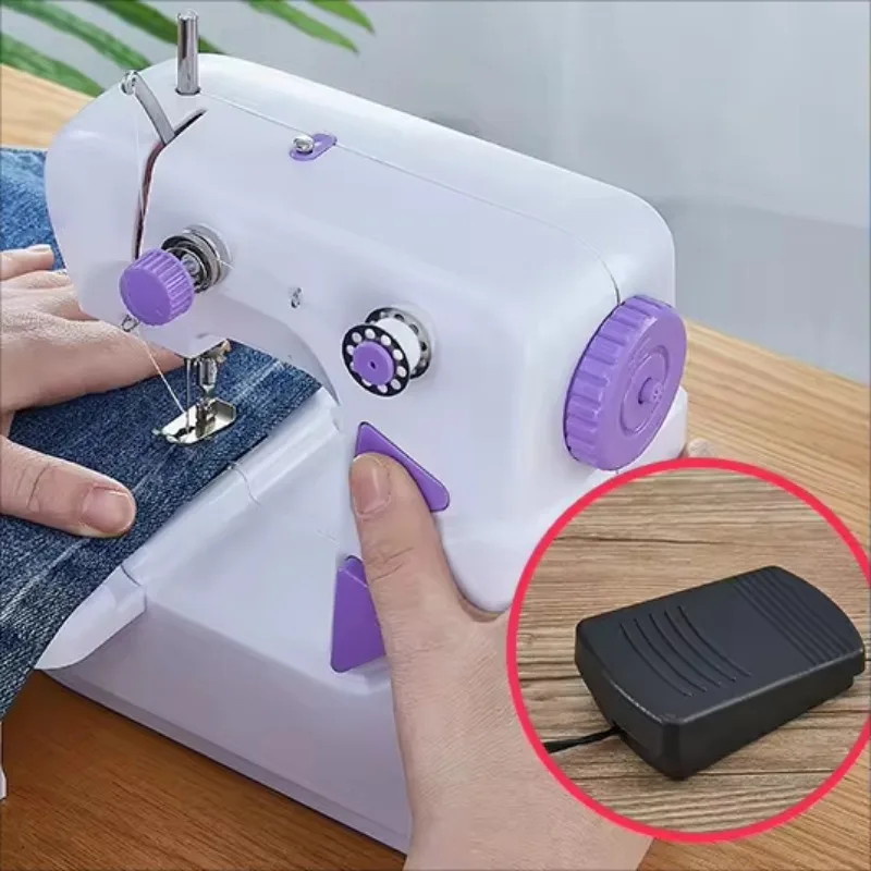 new style hot selling mini household portable Foot-stepping automatic 303 electric sewing machine