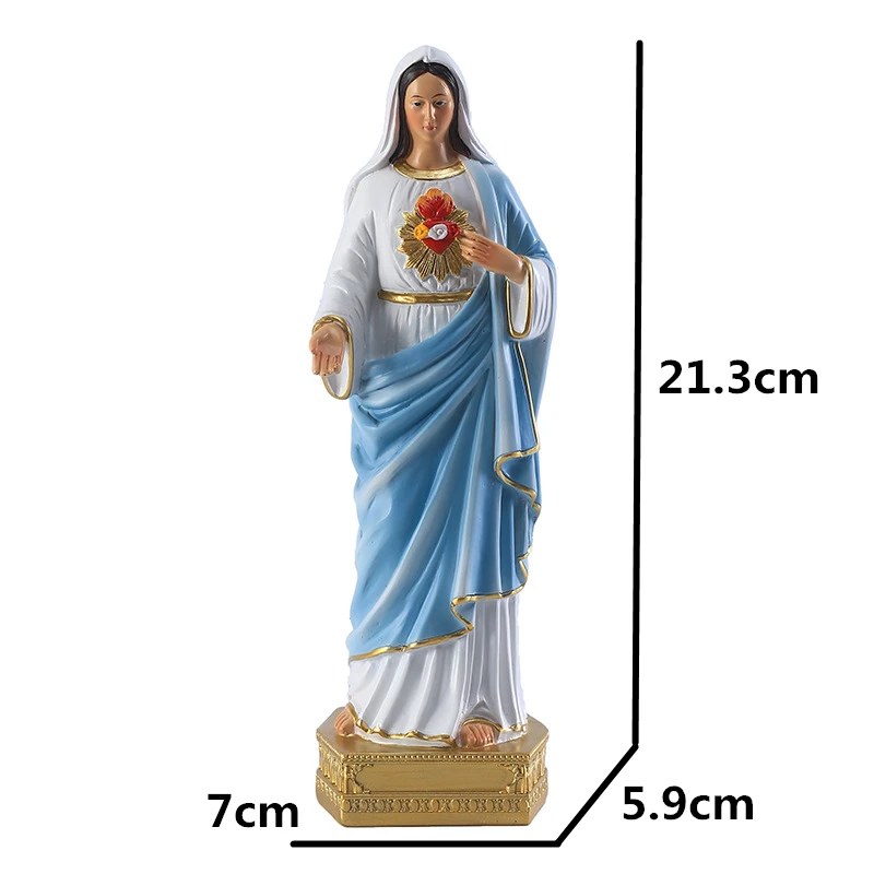 Immaculate Heart of Mary Blessed Virgin Mother Catholic Religious Gifts,Immaculate Heart of Mary Resin Statue