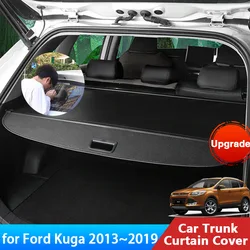 for Ford Kuga Escape 2 MK2 2013 2014 2015 2016 2017 2018 2019 Accessorie Trunk Curtain Mat Rear Curtain Retractable Anti-peeping