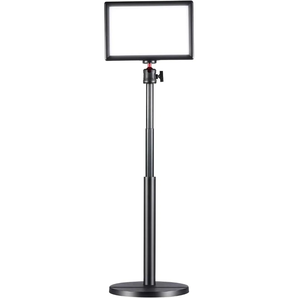 JUSMO-K3 Key Light com extensível Desktop Stand, ajustável LED Video Light, Soft Panel Fill Light, brilho, temperatura de cor