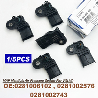 1/5PCS 0281006102 Intake Manifold Pressure MAP Sensors 0281002576 0281002743 For VVOLVO FE FH 12 420 460 FM FL