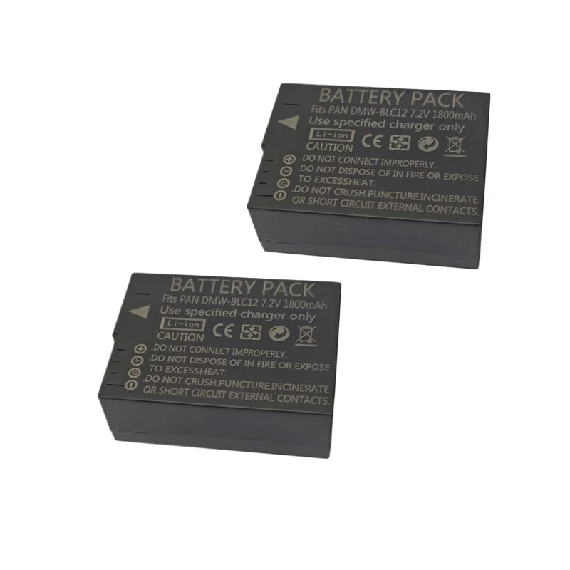 DMW-BLC12 DMW-BLC12E Baterai Kamera Berkualitas Tinggi untuk Panasonic DMC-GH2S FZ3 G95 G85 G80 G5 G6 G7 GX8 FZ200 FZ300 FZ2500 FZ1000