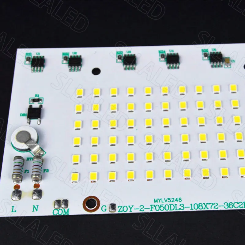 Chip LED de 220V, 100W, 50W, 20W, cuentas sin necesidad de controlador, accesorios de iluminación para proyectores, luces de techo y panel, Chip LED
