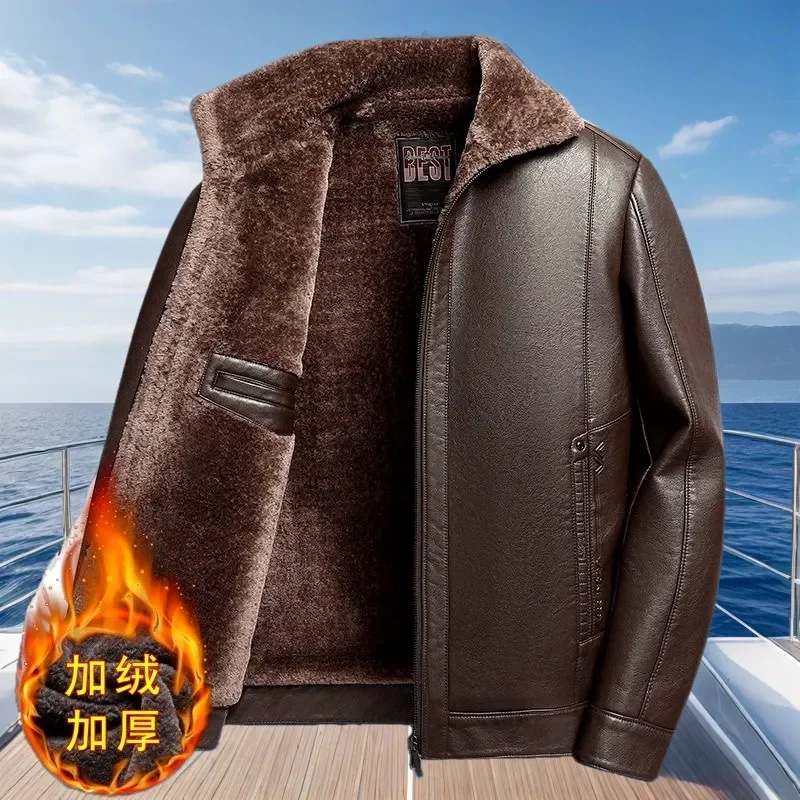 Ledermantel Herren Kleidung Pelzjacke Bomber Mode Lässig Windjacke Frühling und Herbst Hot Outwear Stehen Militär Stickerei
