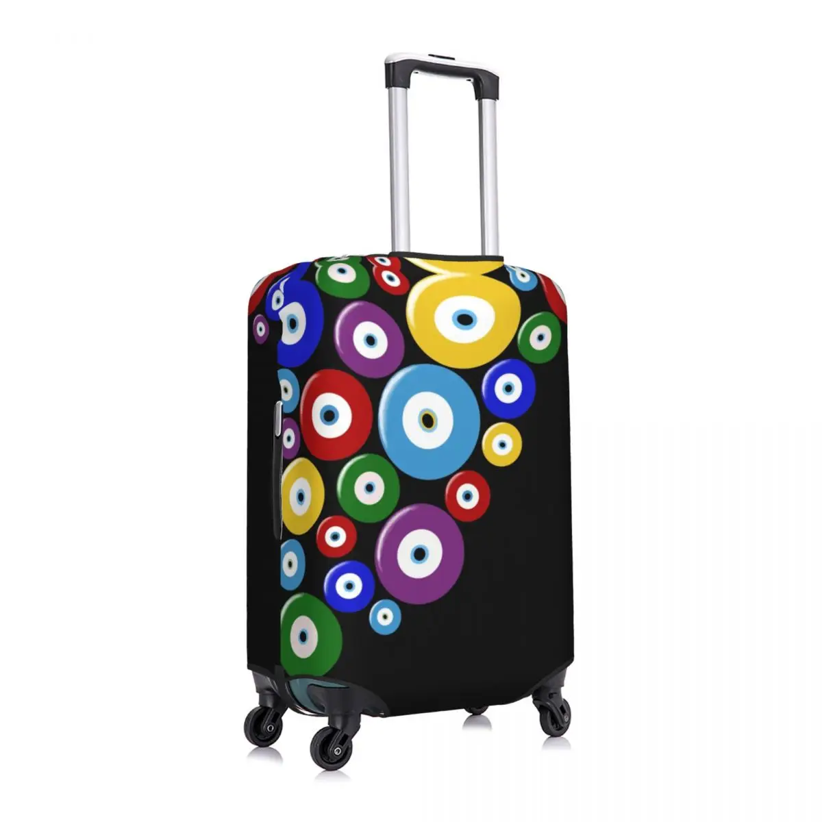 Custom Funny Mediterranean Style Evil Eye Luggage Cover Protector Dust Proof Boho Amulet Travel Suitcase Covers