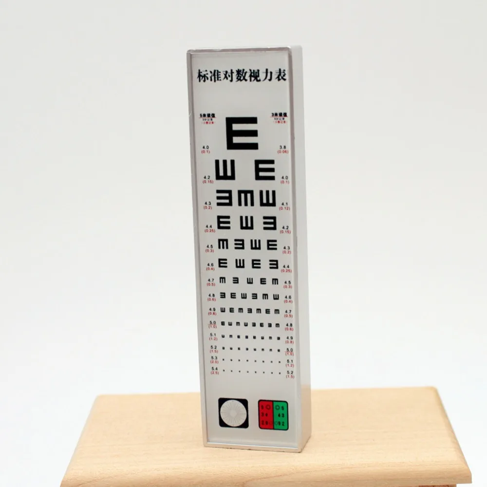 Creative 1/6 Visual Acuity Chart 1/12 LED Simulation Visual Acuity Dollhouse Bright Doll Accessory