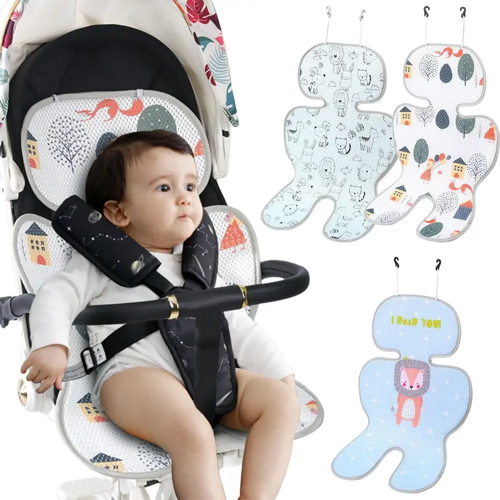 

Baby Pram Cushion Breathable Baby Stroller Cushion Buggys Pushchair Liners Baby Stroller Cooling Mat Cushion 3D Breathable Mat