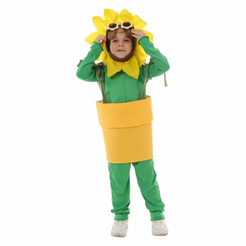 어린이 날 공연 의상 태양 꽃 큰 나무 애벌레 코스프레 소년 소녀 파티 Cos 원피스 정장 어린이 의상