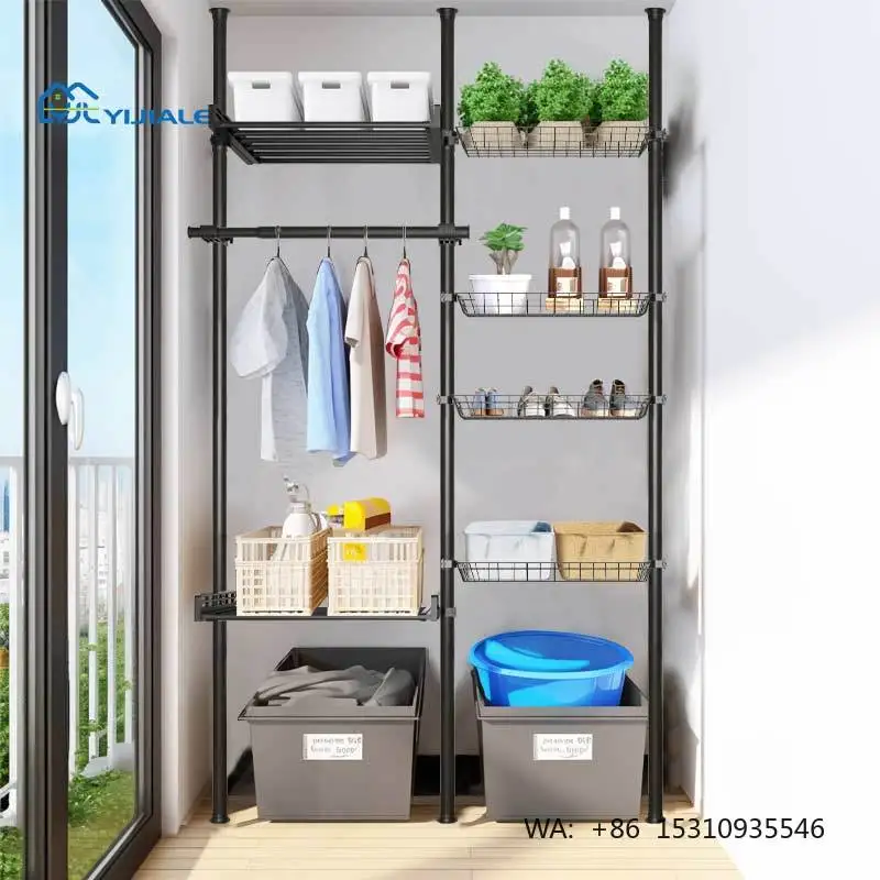 Home Furniture Suitable for Balcony Storage Racks Shelving Units Floor Type Washing Machine Storage Rack