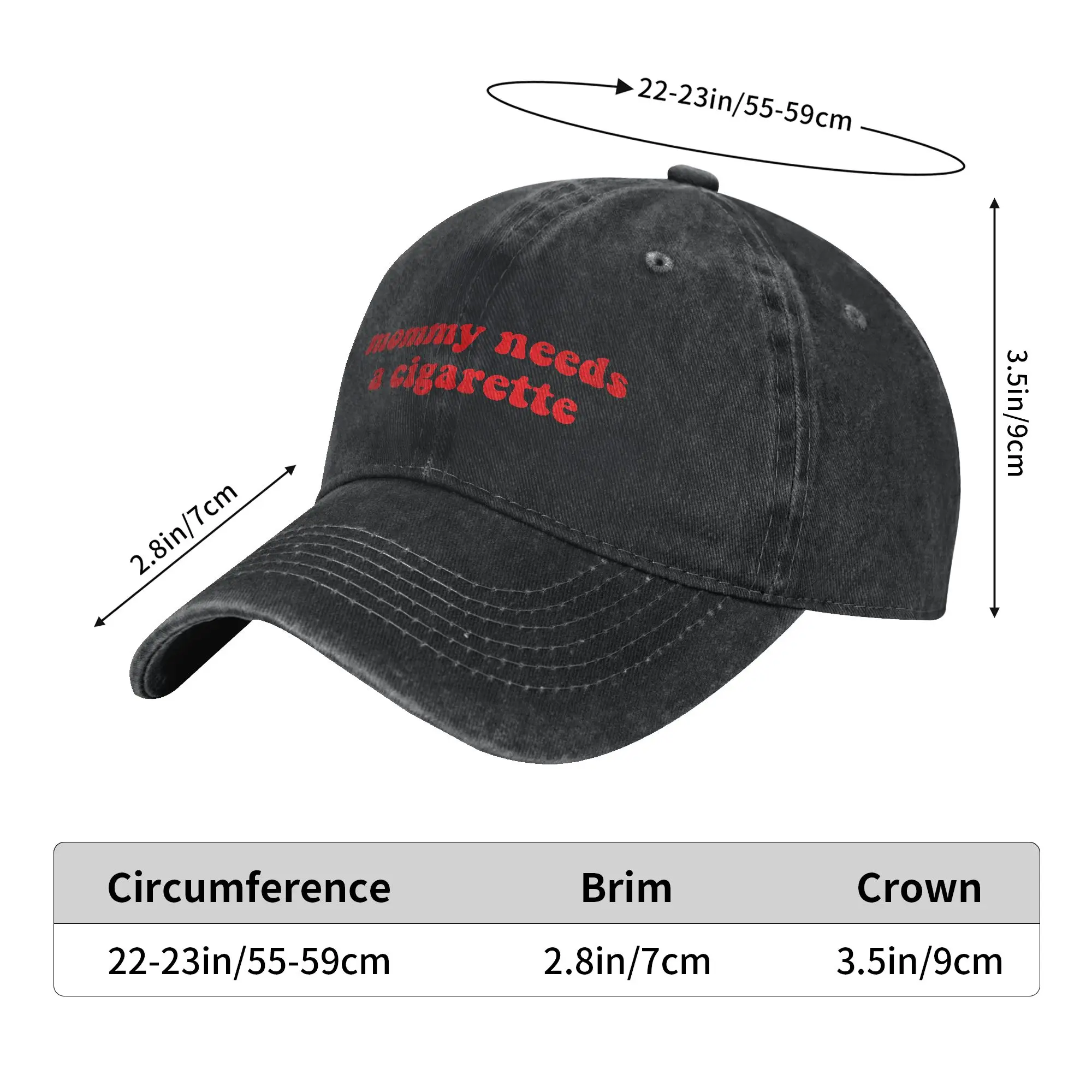 Mommy Needs A Cigarette Casual Baseball Cap For Couple Women Summer  Outdoor Sports Hip Hop Hats Funny Sun-Proof Baseball Caps