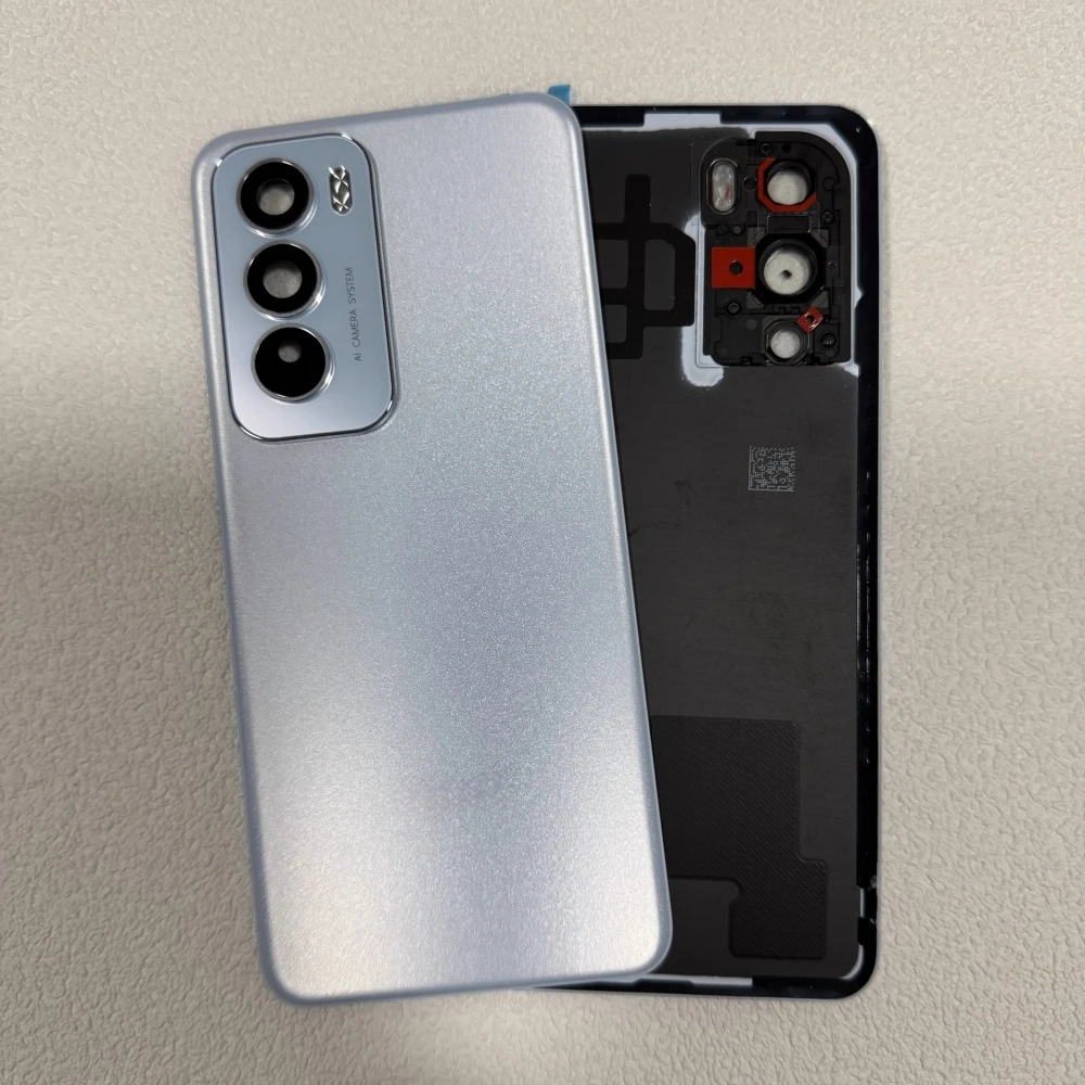 oppo-reno-12-12pro用背面バッテリーカバー、リアドアハウジングケースパネル交換部品