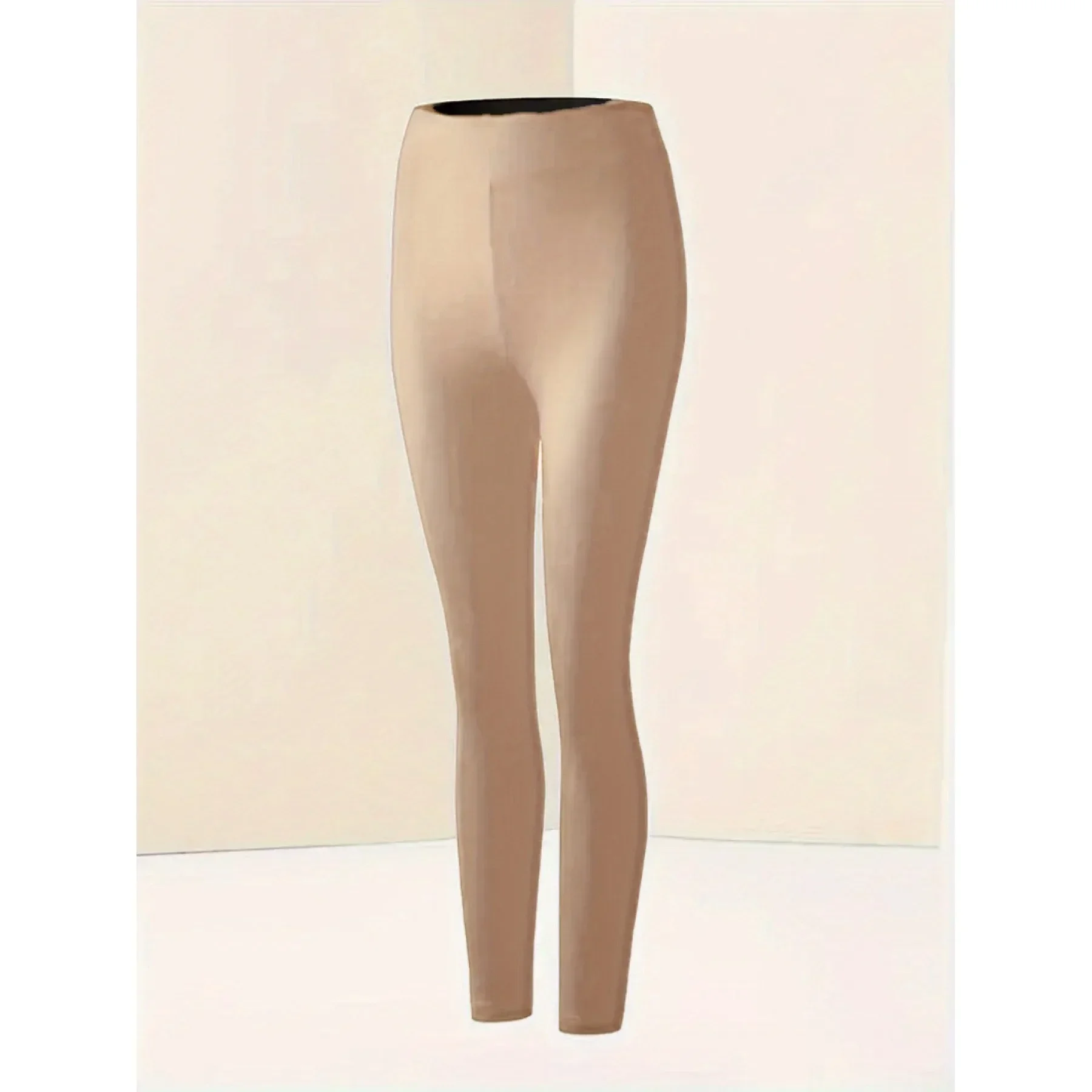 Women's seamless solid warm underwear,  comfortable slim fit elastic tight pantsWomen's seamless solid warm underwear