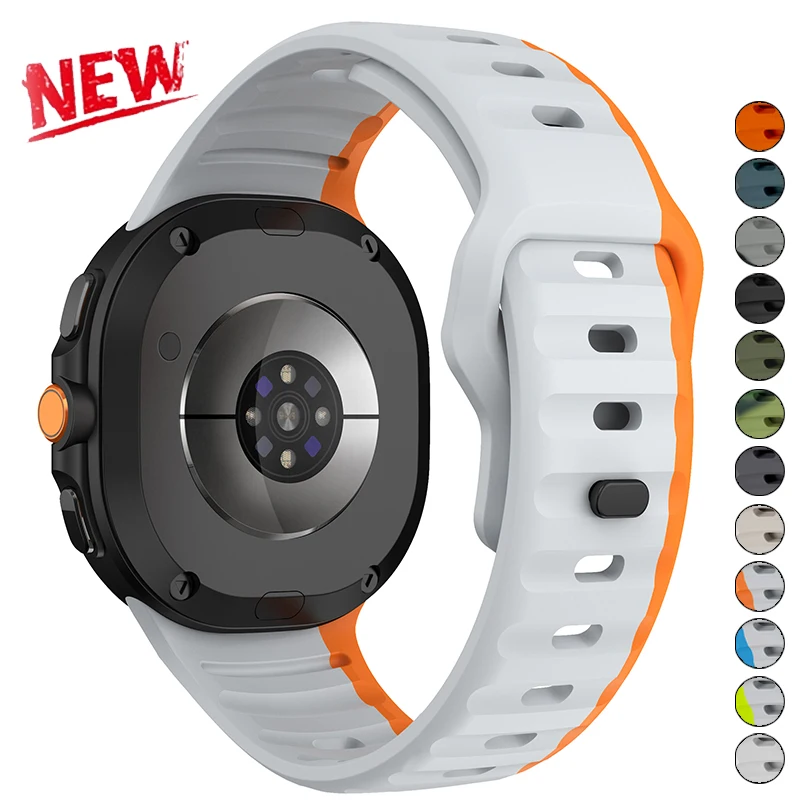 

For Samsung Galaxy Watch 8 Classic 46mm Band Accessories correa Sport Silicone Bracelet For Samsung Galaxy Watch 8 40 44mm Band