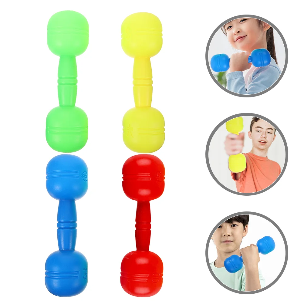 

4 Pairs Children's Dumbbell Gymnastics Equipment for Kids Workout Barbell Toddler Dumbbells Pvc Exercise Baby Toys