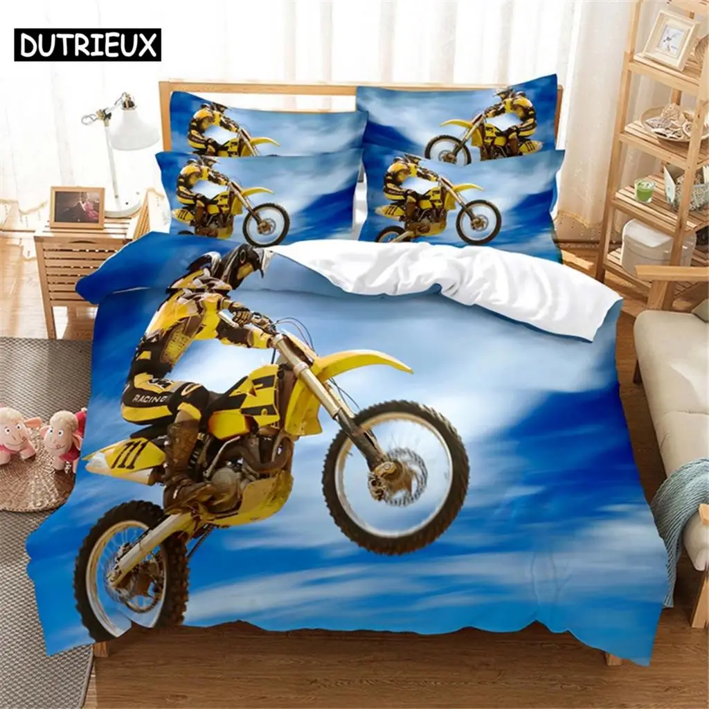 

3D Moto Bedding Set Queen Bedding Duvet Cover Set Bedding Set Bed Cover Cotton Queen Bedroom Bed Cover Set Bed Set Bedding