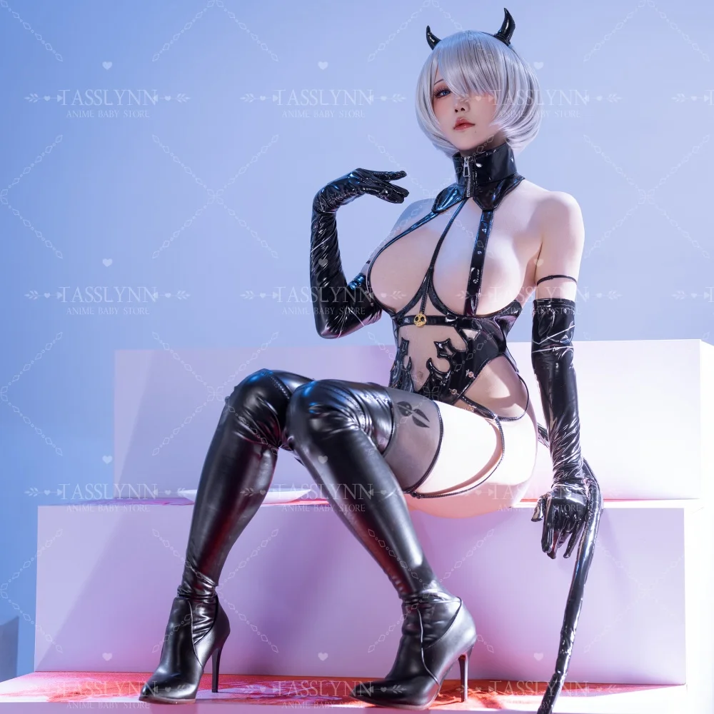 

Yorha 2B Waiter Cosplay Costumes Nier Cosplay Costume Yorha 2B Bunny Suit Maid Costumes Anime Cosplay Dishwashe
