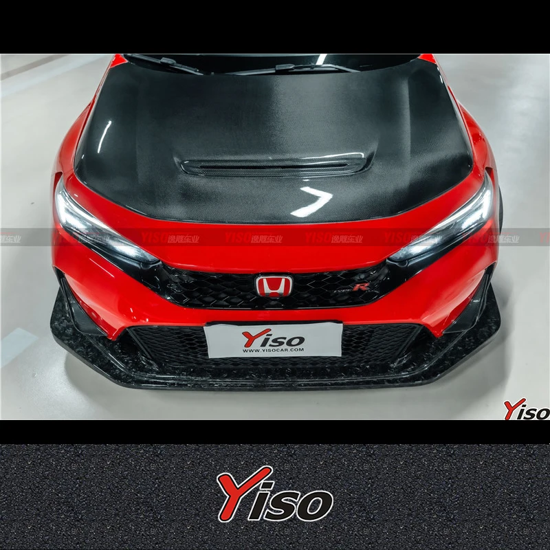 Applicable to HONDA Type R FL5 Varis modified carbon brazed machine cover open hole hood head cover Engine Cover