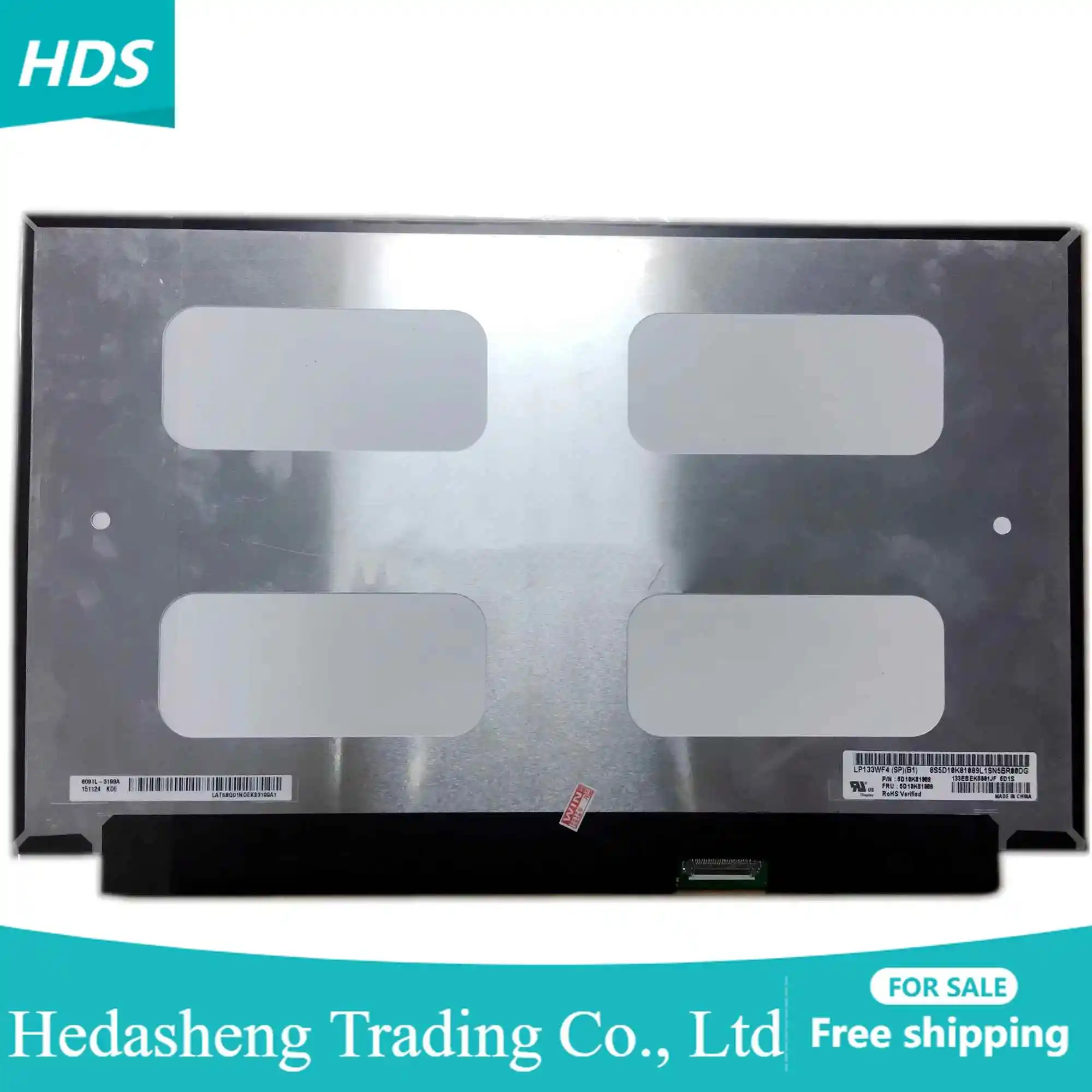 SPB1 layar LED Laptop Panel NTSC 72% 30 pin, layar LED IPS 60HZ eDP