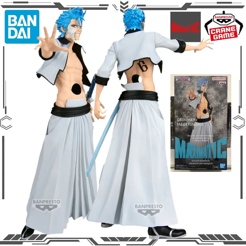 

Оригинальная фигурка Bandai MAXIMATIC BLEACH Grimmjow Jeagerjaques, игрушки для мальчиков и девочек, подарок, коллекционная модель, украшения