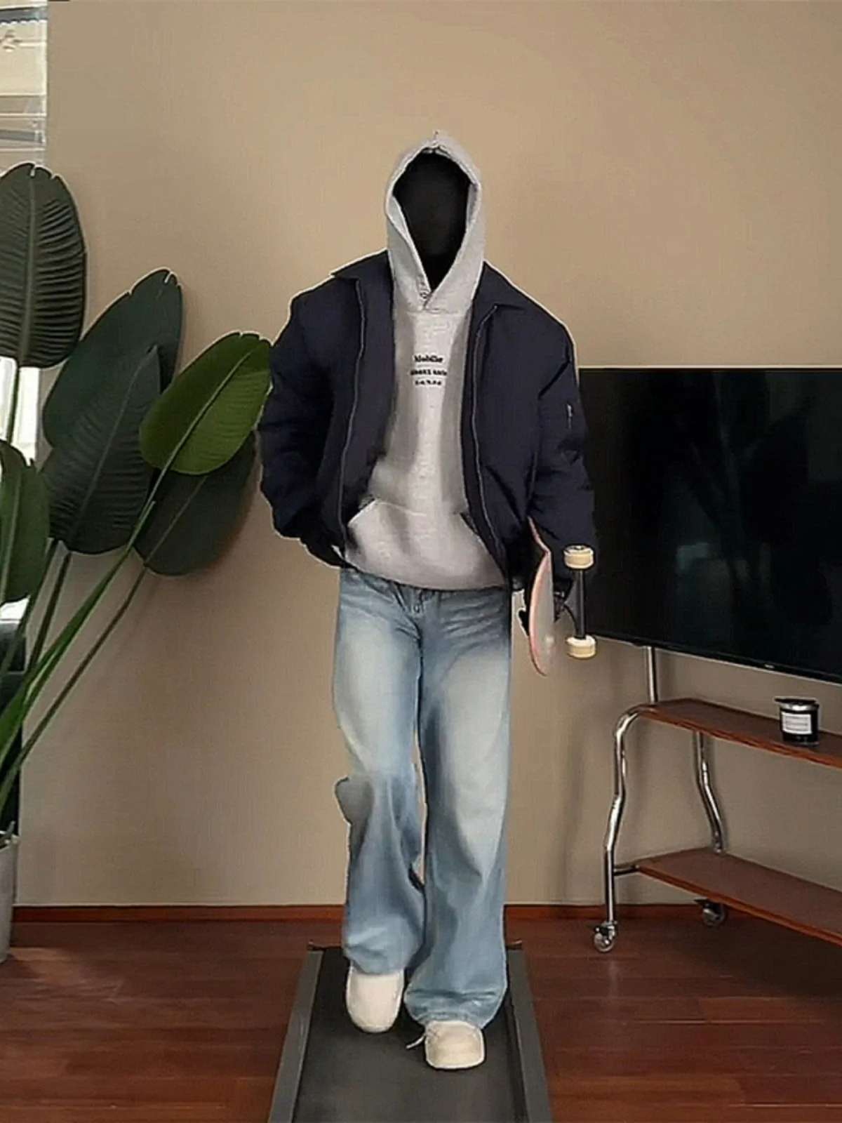 

Мужская куртка Holocene Flight Jaet для весны и осени, стиль Cleanfit, бейсбольная, с молнией, в американском ретро-стиле, верхняя одежда